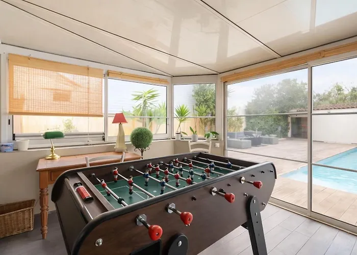 펜션 La Casa Rocha - Piscine - Clim - Parking Privee 라테스트드뷔크